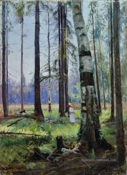 bord de la forêt 1 paysage classique Ivan Ivanovitch arbres Peinture à l'huile